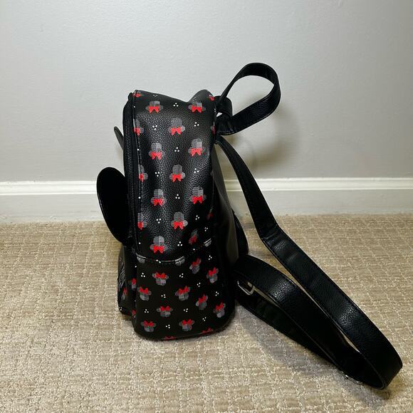 Disney X‎ Danielle Nicole Minnie Mouse Backpack with 3D Ears Black Red Fandom - Picture 3 of 8